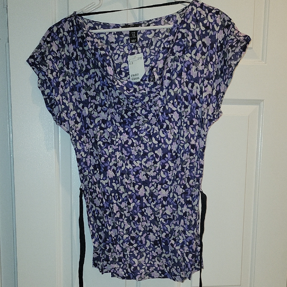 H&M Purple Floral Women's Blouse